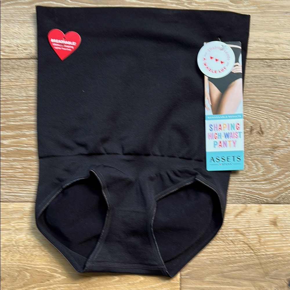 Black High Waist Shaping Panty by Assets -Spanx-